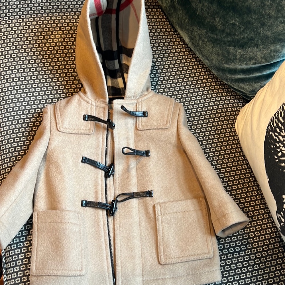 Wool Burberry coat size 12 months